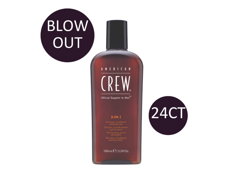 AMERICAN CREW 3-IN-1 3.3OZ BLOWOUT CASE DEAL