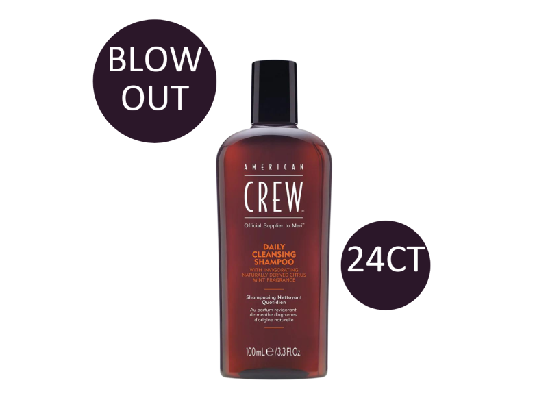 AMERICAN CREW DAILY CLEANSING SHAMPOO 3.3OZ CASE DEAL