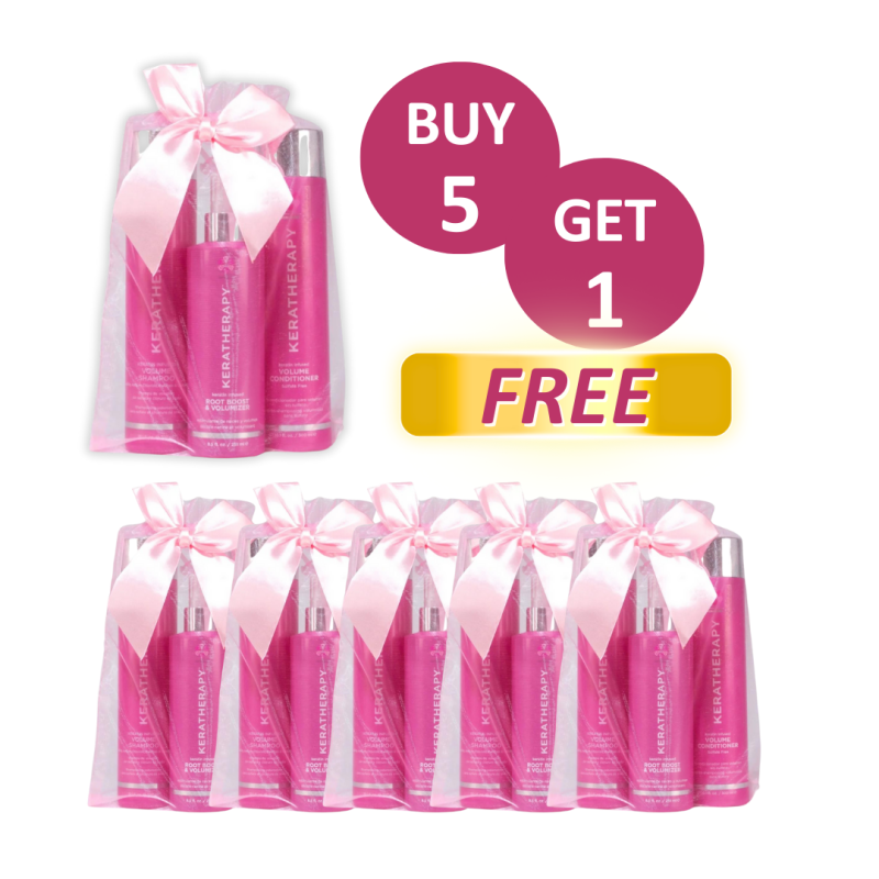 KERATHERAPY VOLUME RETAIL SIZE HOLIDAY BAG 5+1 FREE